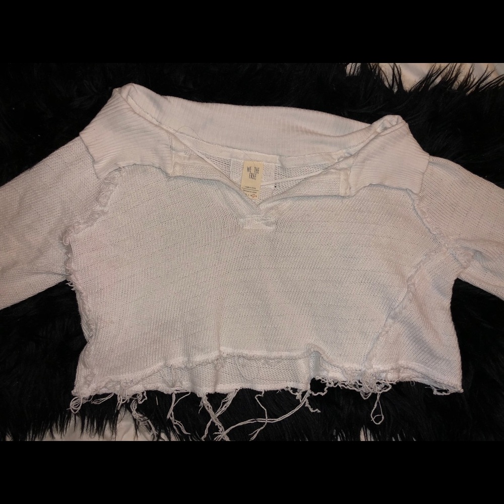 We the Free by Free People Cropped ripped crop top